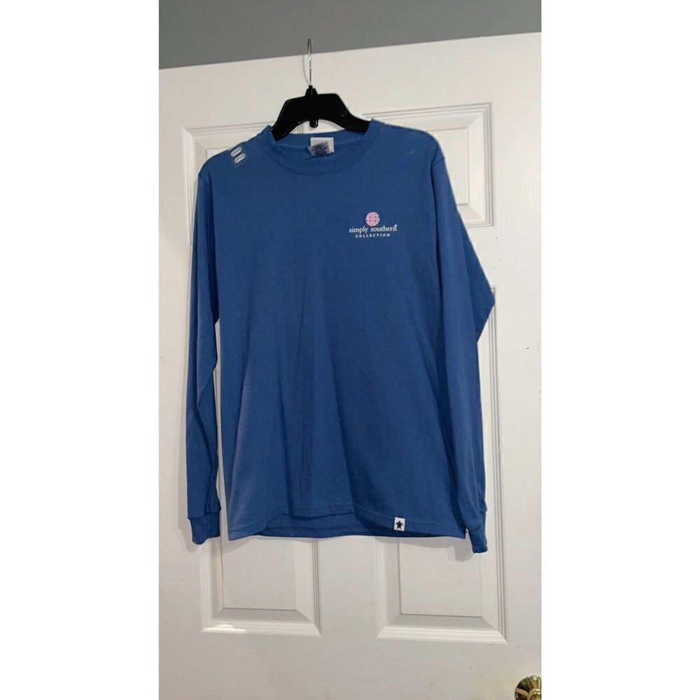 Simply Southern Stand Tall and Find a Cure Blue Long Sleeve